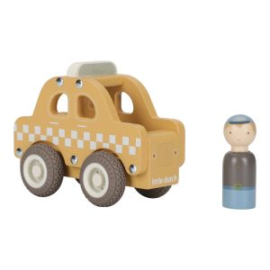 Taxi con personaggio in legno Little Dutch