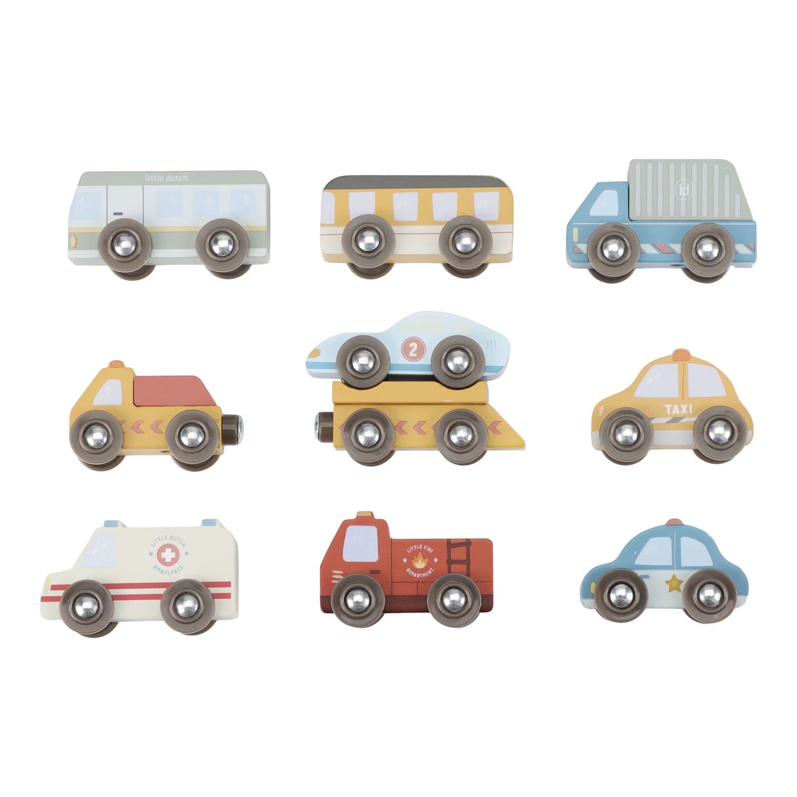 Set di Veicoli in legno Little Dutch