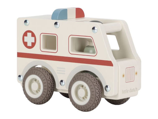 Ambulanza con personaggio in legno Little Dutch - immagine 3