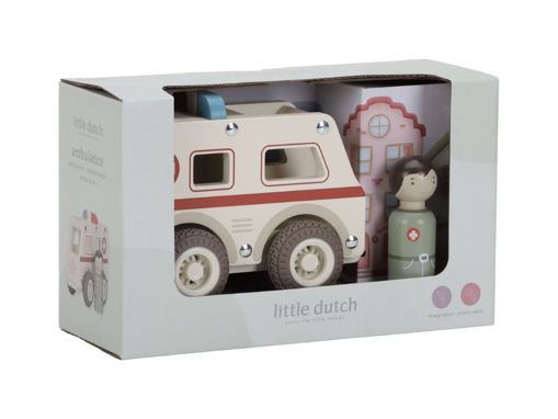 Ambulanza con personaggio in legno Little Dutch - immagine 5