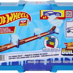 Hot Wheels Track Builder Set Da Costruzione Con 1 Macchinina Hot Wheels In Un Box Modulare