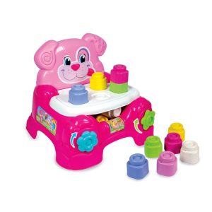 Clementoni Poltroncina Porta Mattoncini Pink