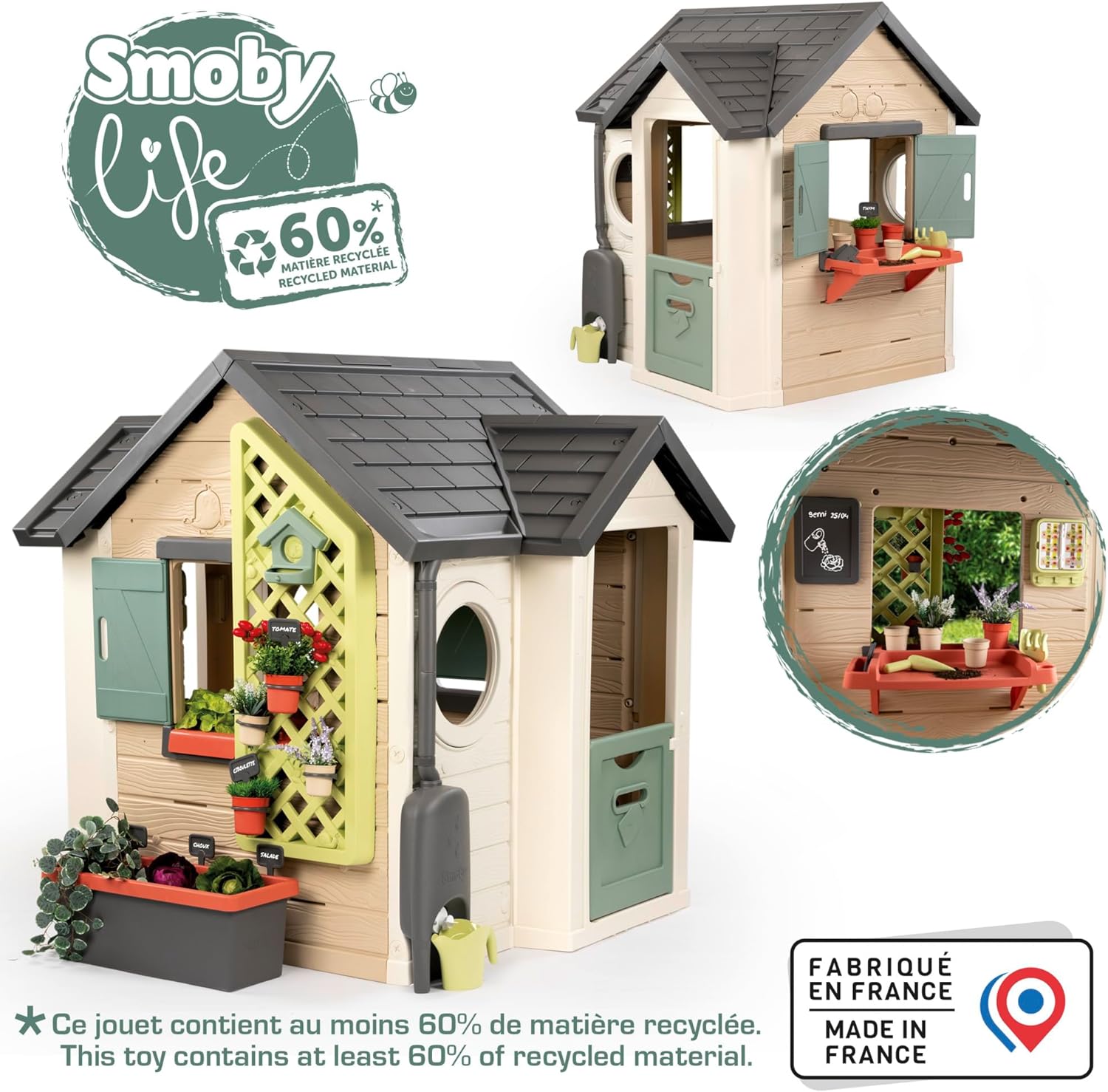 Smoby Life Garden House Con Accessori Per Il Giardinaggio - immagine 3