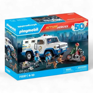 Playmobil 71597 Action Hero Blindato portavalori e Moto
