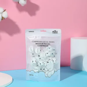 MINISO Skin Care-40 Maschere Facciali Bianche Di We Bare Bears