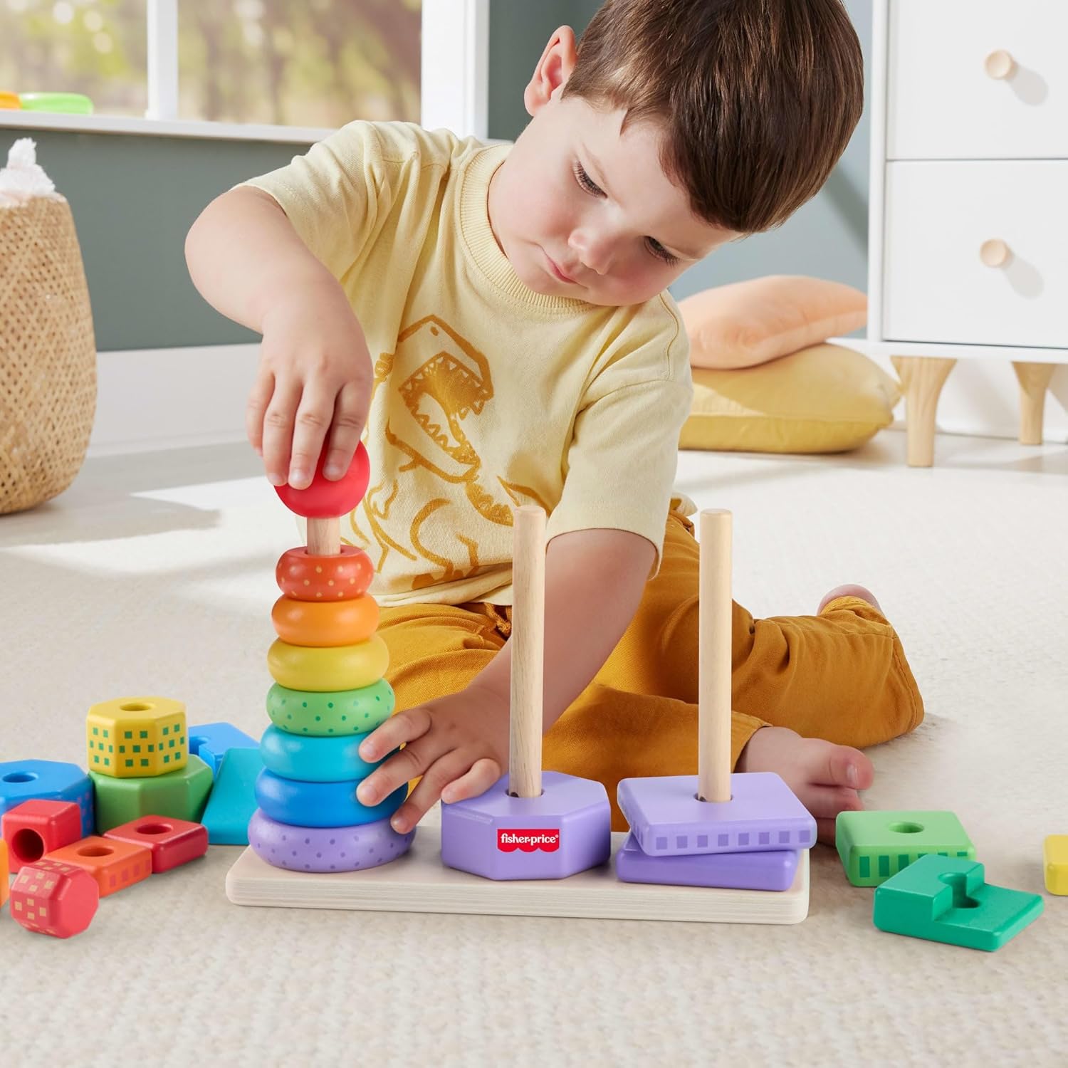 Fisher-Price Set Piramidi in Legno - immagine 4