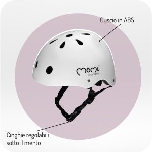 MoMi MIMI casco grigio opaco