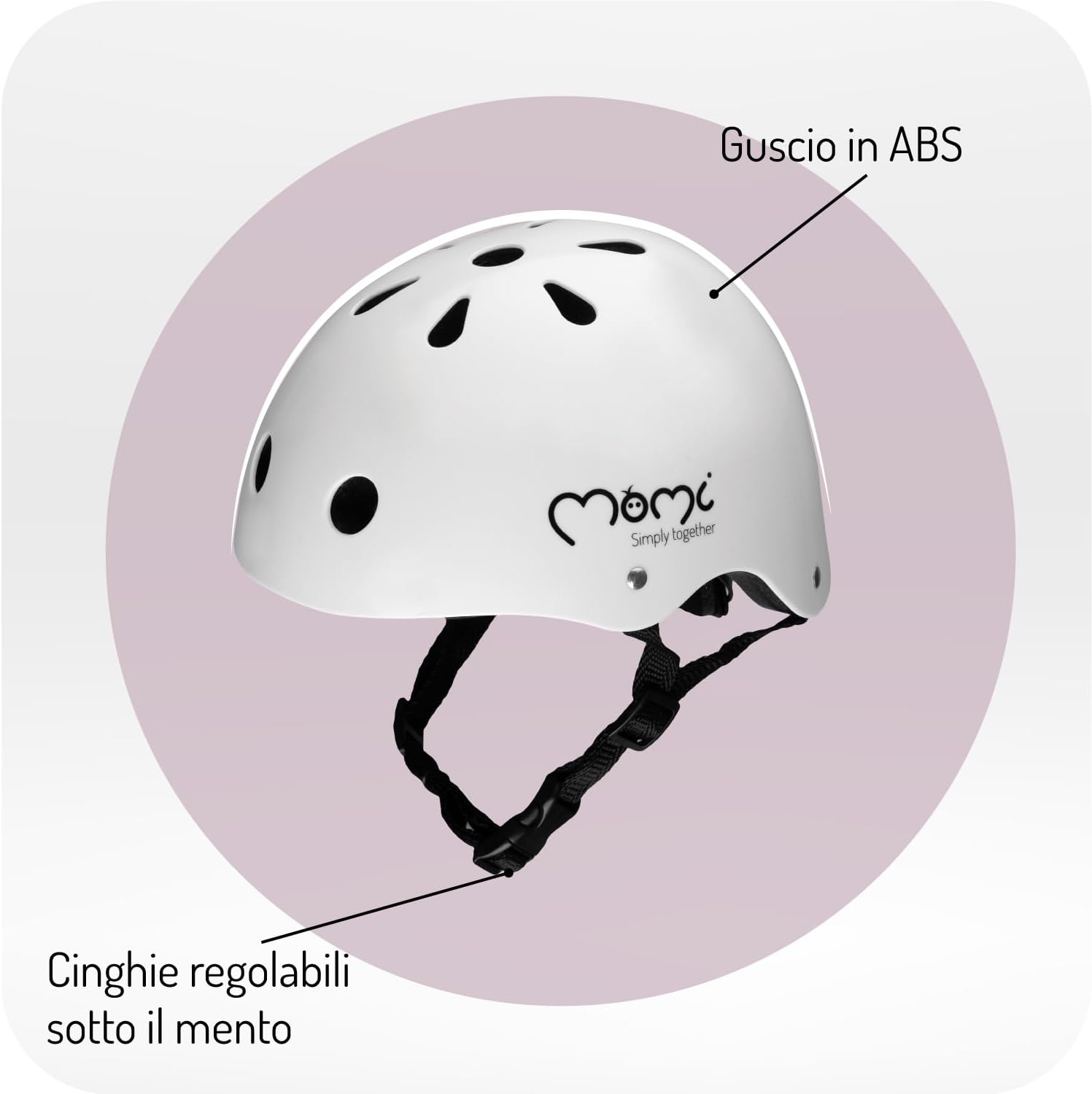 MoMi MIMI casco grigio opaco - immagine 2