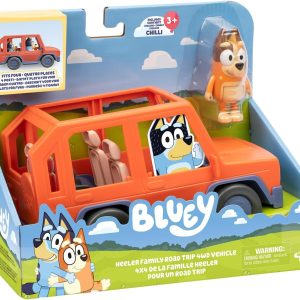 Bluey in vacanza sul 4×4 della famiglia Heeler