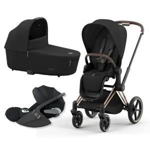 Trio Cybex Priam con telaio Rosegold