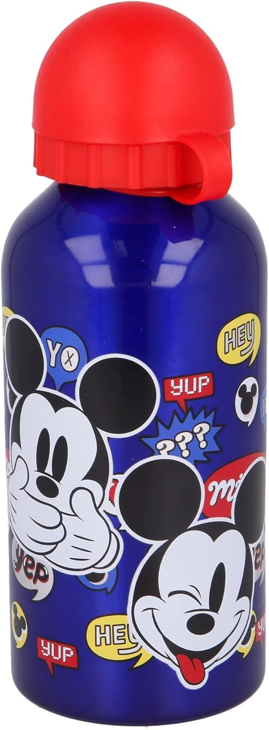 Borraccia Alluminio Mickey Bottiglia Topolino 400ml - immagine 4
