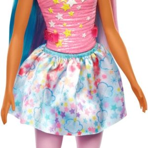 Barbie – Dreamtopia Unicorno Bambola con capelli blu e rosa con gonna, coda e cerchietto da unicorno rimovibili, Giocattolo per Bambini 3+ Anni, HGR21 & Ballerina Bam
