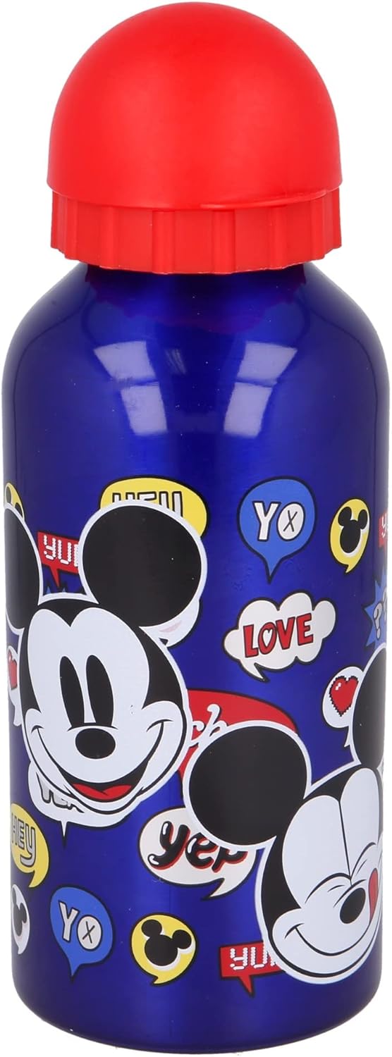 Borraccia Alluminio Mickey Bottiglia Topolino 400ml - immagine 3