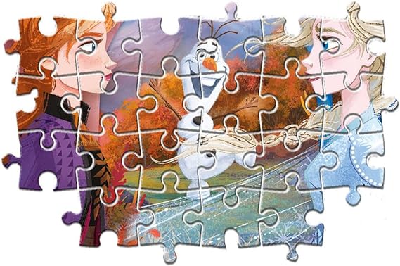 Clementoni Clementoni-26452-Supercolor Disney Frozen 2-60 maxi pezzi, puzzle bambini, Multicolore - immagine 3