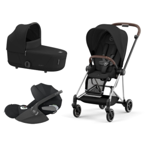 Trio Cybex Mios con telaio Chrome Brown