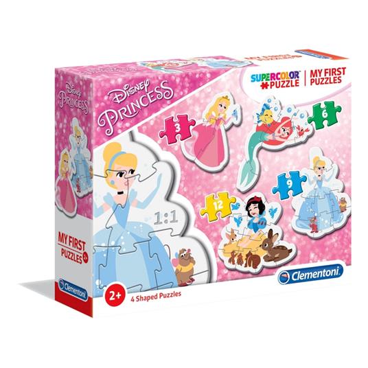 Clementoni Disney Princess My First Puzzle-Princess-3-6-9-12 Pezzi, Multicolore, 20813