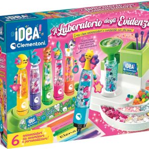 Laboratorio degli Evidenziatori Personalizzati Kit Creativo per Bambini 50 Accessori e 6 Evidenziatori