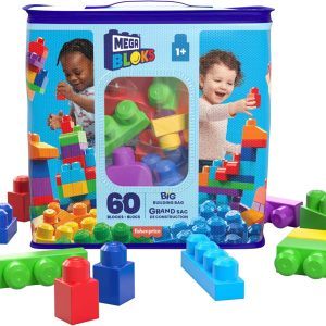 MegaBloks Sacca Eco 60 costruzioni Blu da 12 mesi FisherPrice