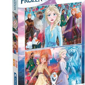 Clementoni-Clementoni-24759-Supercolor Disney Frozen 2-2×20 Pezzi, Puzzle Bambini, Multicolore