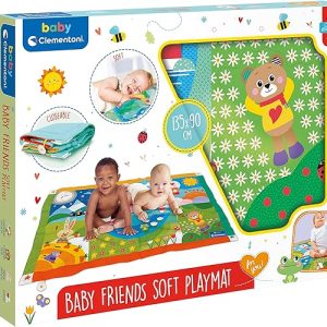 Baby Friends Soft Playmat Neonato per Favorire Gattonamento Tappeto Gioco 0 Mesi Pieghevole
