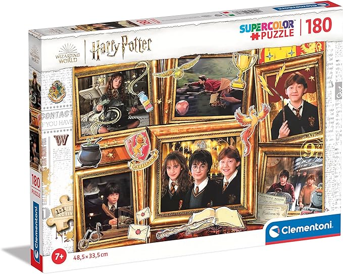 Clementoni- Harry Potter Supercolor Potter-180 Pezzi Bambini 7 Anni, Puzzle Cartoni Animati-Made in Italy, Multicolore, 29781 - immagine 2
