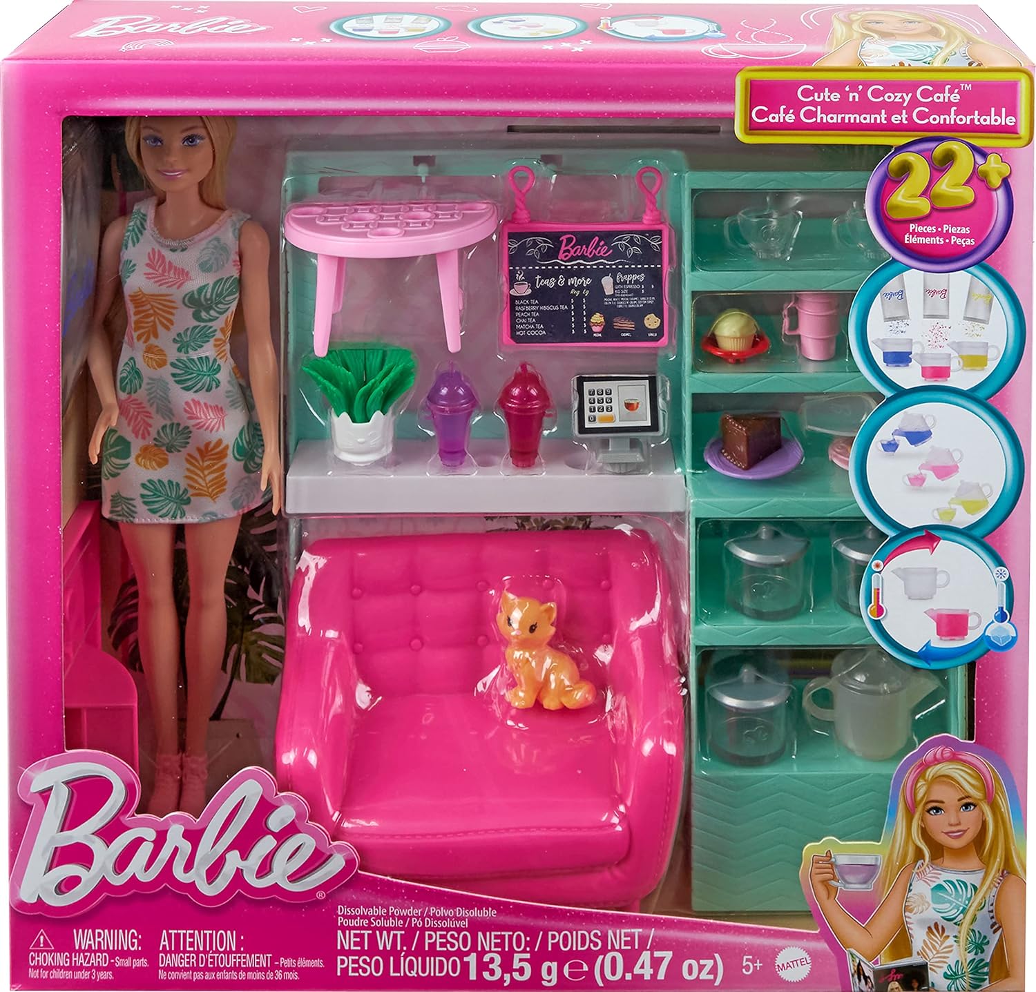 Barbie Caffetteria Dolci Momenti wellness playset time for tea 22pz