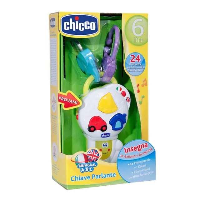 Chicco Chiave Parlante, Primo Gioco Italiano e Inglese, Gioco Eelettronico, Bilingue