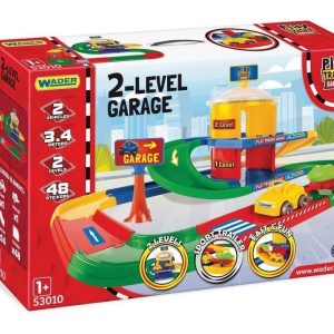 Play Tracks Garage Piste per Auto per Bambini, Multicolore 2 Level