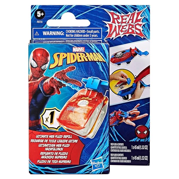 Marvel Spider-Man Real Webs Ultimate Web Ricarica Spararagnatele Spiderman - immagine 3