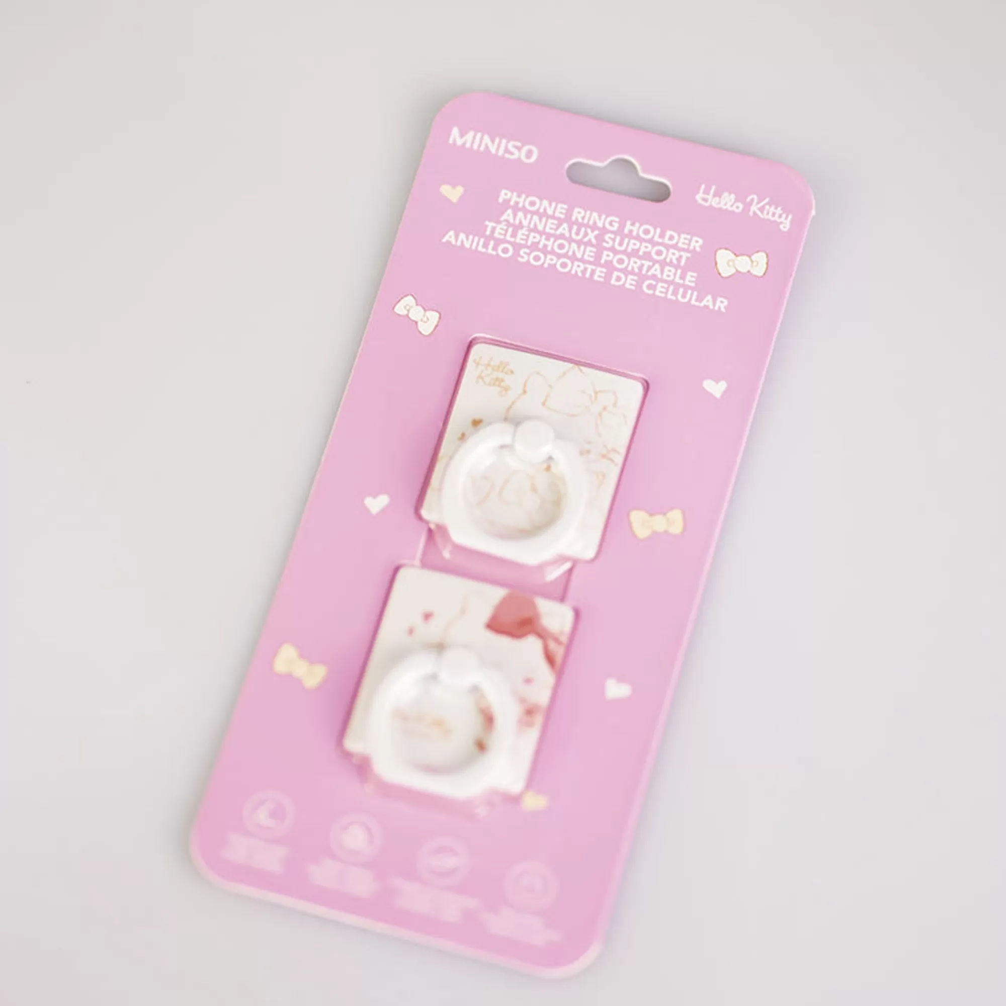 MINISO Accessori Digital-Anello Per Cellulare – Hello Kitty (1Pz) - immagine 2