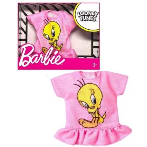 ACCESSORI BARBIE ASSORTITI Vestito per bambola Barbie vestito da ragazza maglietta Looney Tunes Tweety Bird