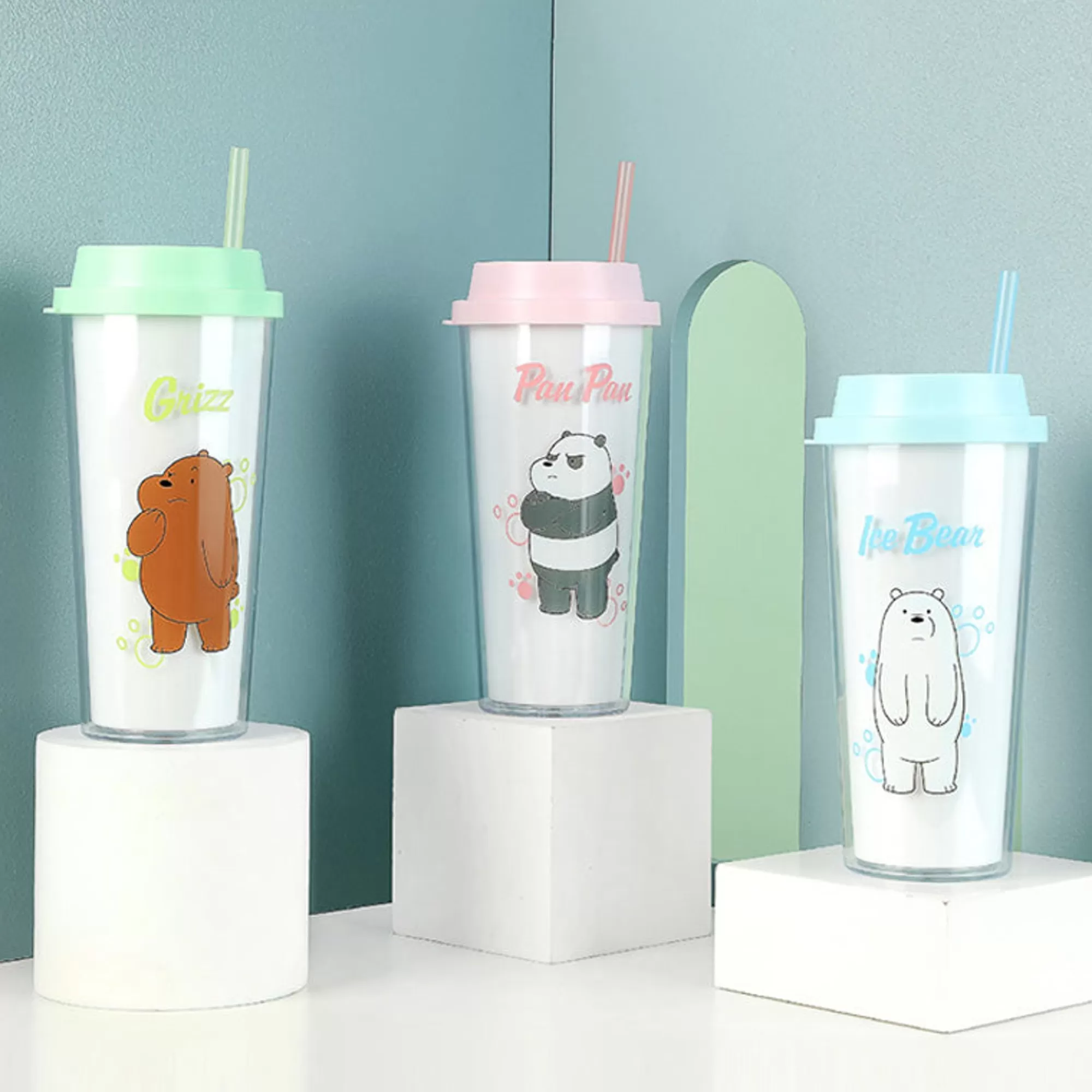 MINISO Borse & Zaini-Borraccia – We Bare Bears (550Ml) (1 Pz) - immagine 2