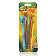Crayola – 5 Pennelli Taglie Varie, Setole Morbide, per ogni Progetto Creativo, per Scuola e Tempo libero, 3007