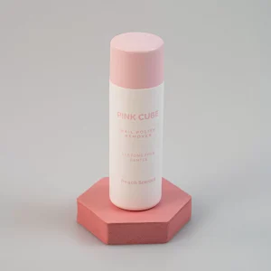 MINISO Make Up-Nail Polish Remover – Pink Cube (Peach Scented)