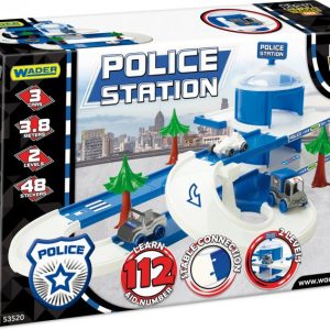 Play Track City Garage Auto Stazione Polizia con 3 Macchine