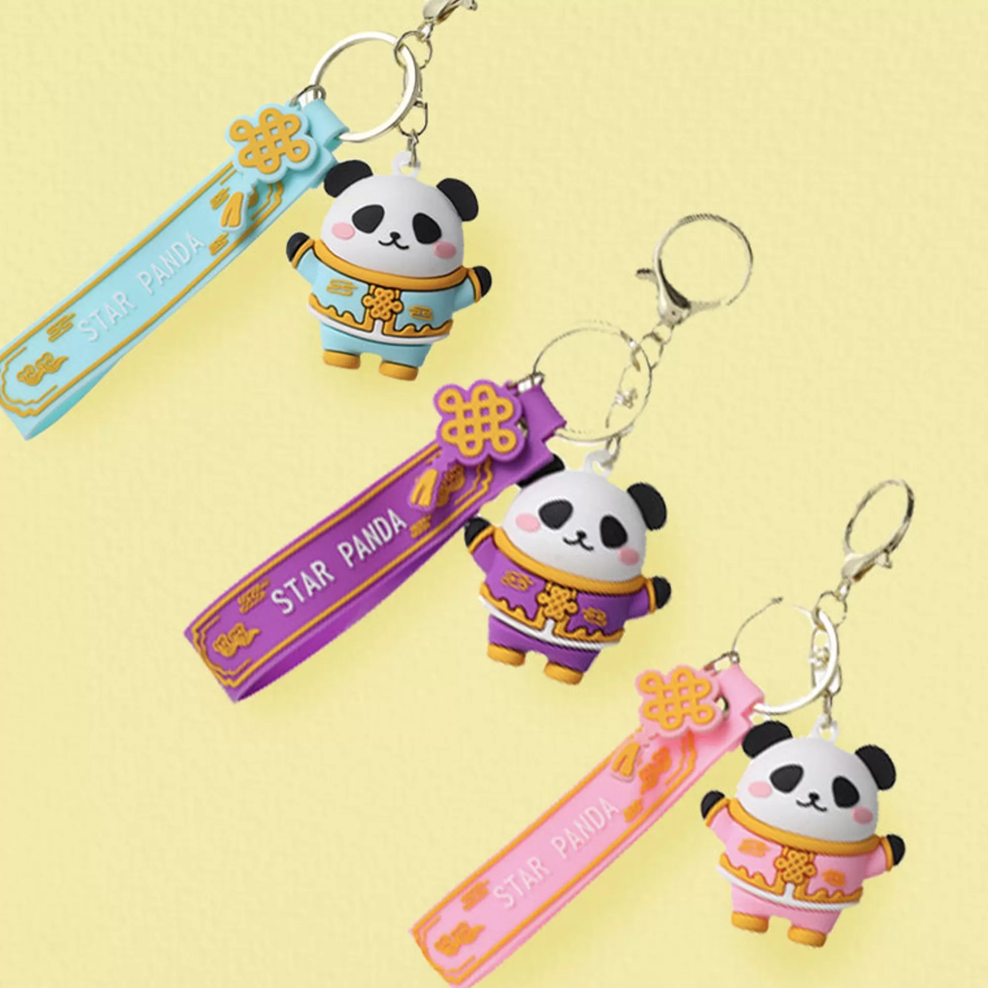 MINISO Borse & Zaini-Portachiavi Panda Cinese (1Pz) - immagine 2