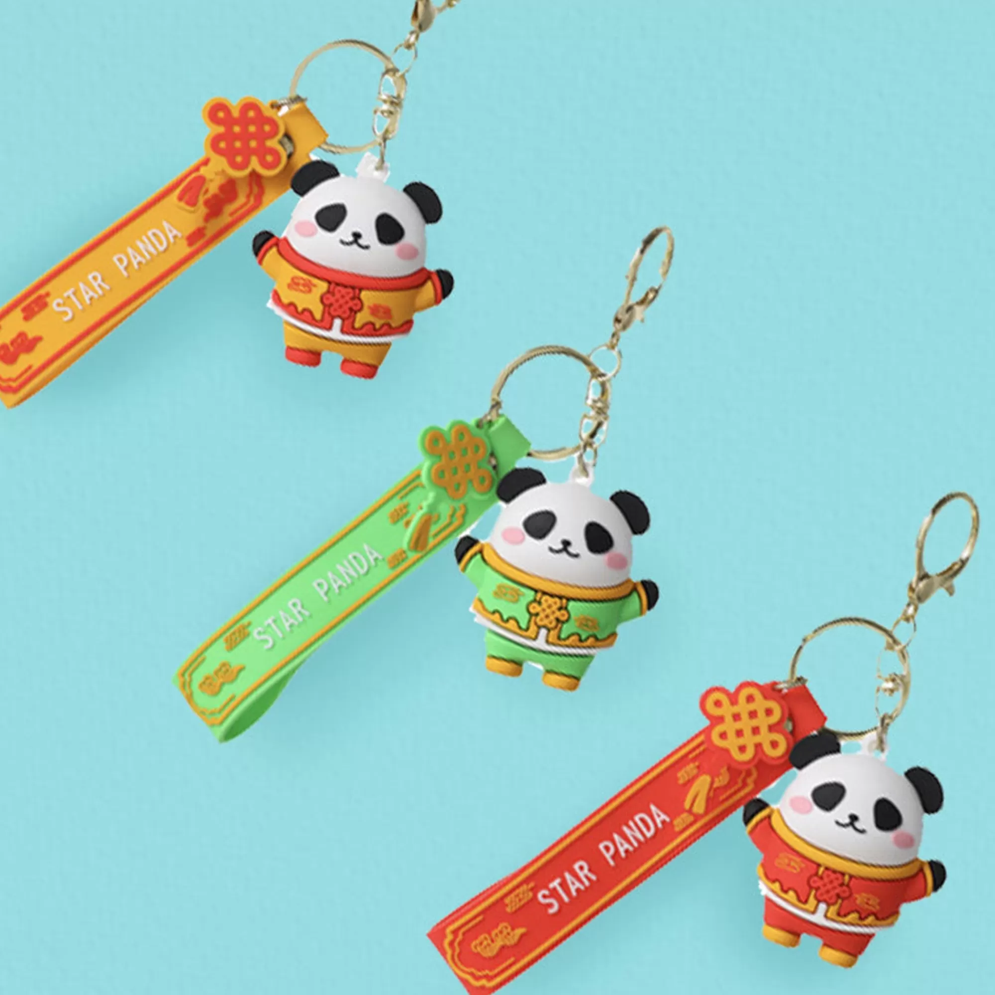 MINISO Borse & Zaini-Portachiavi Panda Cinese (1Pz) - immagine 3