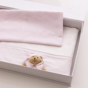 Set Lenzuola Carrozzina 3PZ Rosa NaNaN Puccio 12815R