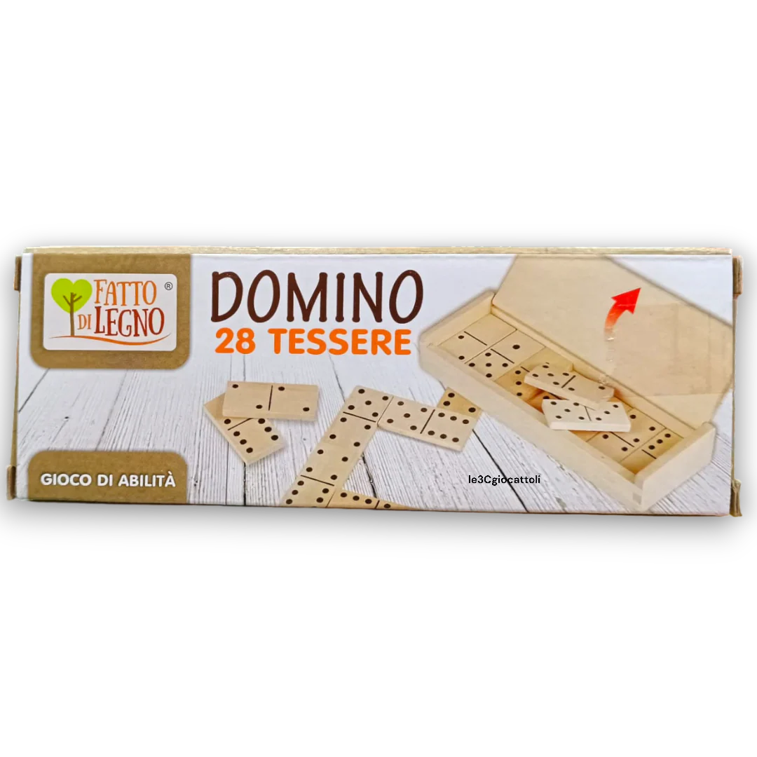 Fatto di Legno Domino 28 tessere - immagine 2