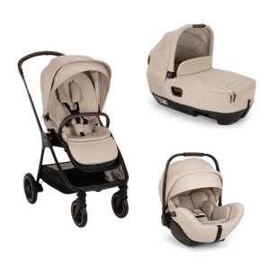 Trio Nuna TRIV™ Next con Passeggino, navicella CARI™ Next e seggiolino auto ARRA™ Flex